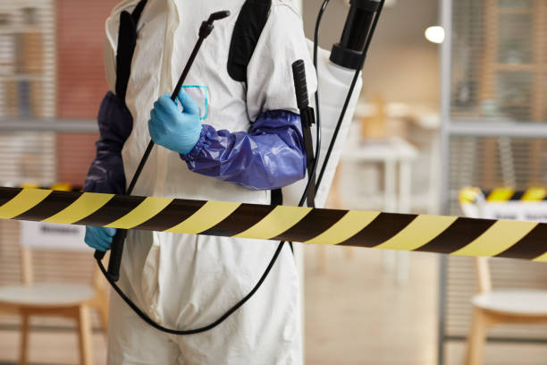 Professional Biohazard Cleanup technician working in Fennville, MI